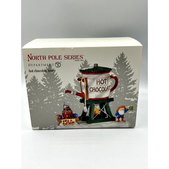 Department 56 Other - NWB North Pole Department 56 Series Hot Chocolate Tower